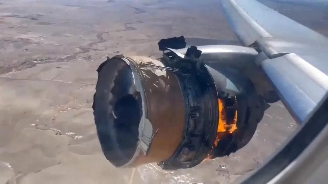 La un pas de tragedie! Motorul unui Boeing 777, în flăcări! Imagini VIDEO dramatice filmate de pasageri (GALERIE FOTO)