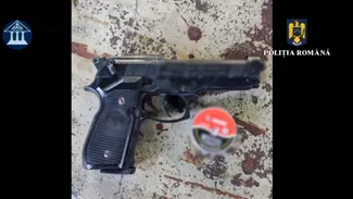 Operațiunea JUPITER în București. Polițiștii au ridicat două arme de tip pistol și 250 proiectile tip alică