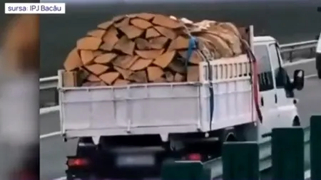 Șoferul unui camion încărcat cu lemne a fost identificat la aproape două luni după ce a condus pe CONTRASENS, pe A7. Ce a pățit bărbatul
