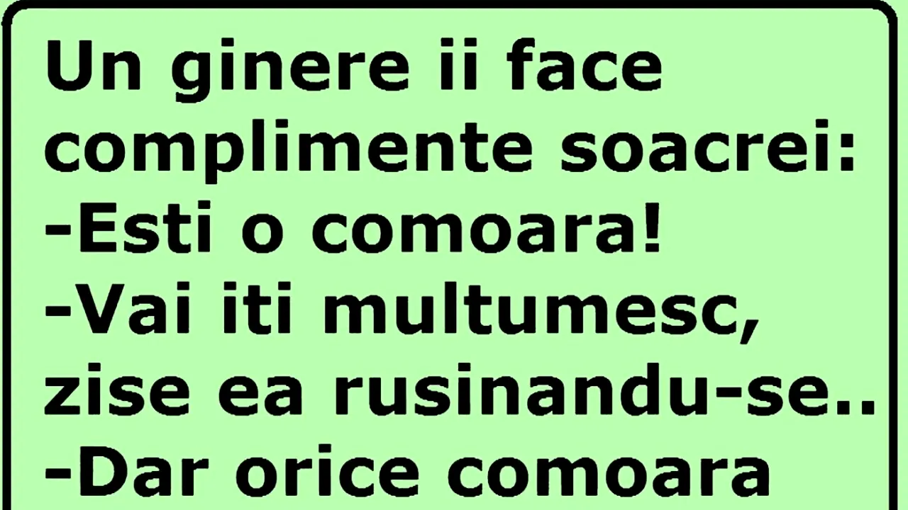 Bancul de miercuri | „Ești o comoară!”
