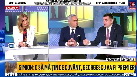 George Simion: Sinecurile, pilele, după un proces transparent de evaluare, trebuie să lase locul oamenilor capabili, TINERILOR