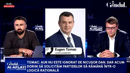 Eugen Tomac confirmă că dacă s-ar face alegeri anticipate s-ar schimba clasamentul din Parlament. Fostul premier desemnat spune că a avut acces la sondaje care nu au fost făcute publice: „Și în sondajele noastre AUR este pe primul loc, cu peste 30%”. De ce refuză Nicușor Dan anticipatele