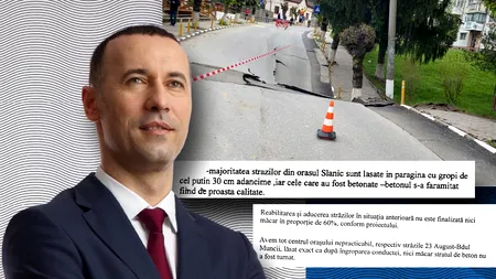 Iulian Dumitrescu (PNL), „Baronul Lamborghini”, știa că firma care a introdus gaze pe strada surpată la Slănic a făcut lucrări de mântuială