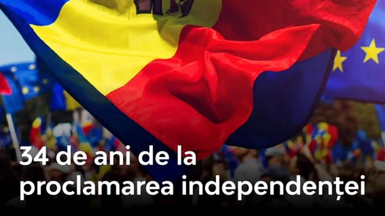 34 de ani de la proclamarea independenței Republicii Moldova/Sorin Grindeanu: 