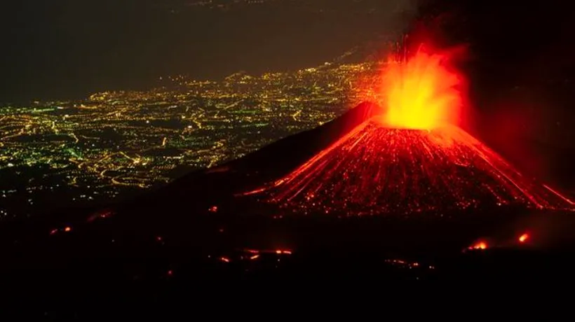 Etna a erupt pentru prima dată în 2013