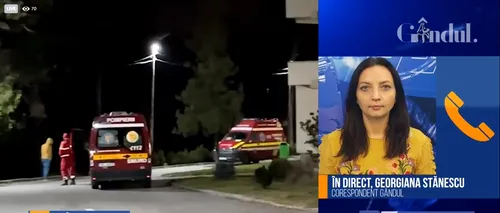 GÂNDUL LIVE. Georgiana Stănescu, corespondent GÂNDUL Craiova, despre incendiul de la Spitalul de Psihiatrie: Cel mai probabil, pompierii au greșit adresa pentru că cele două spitale sunt în aceeași zonă | VIDEO