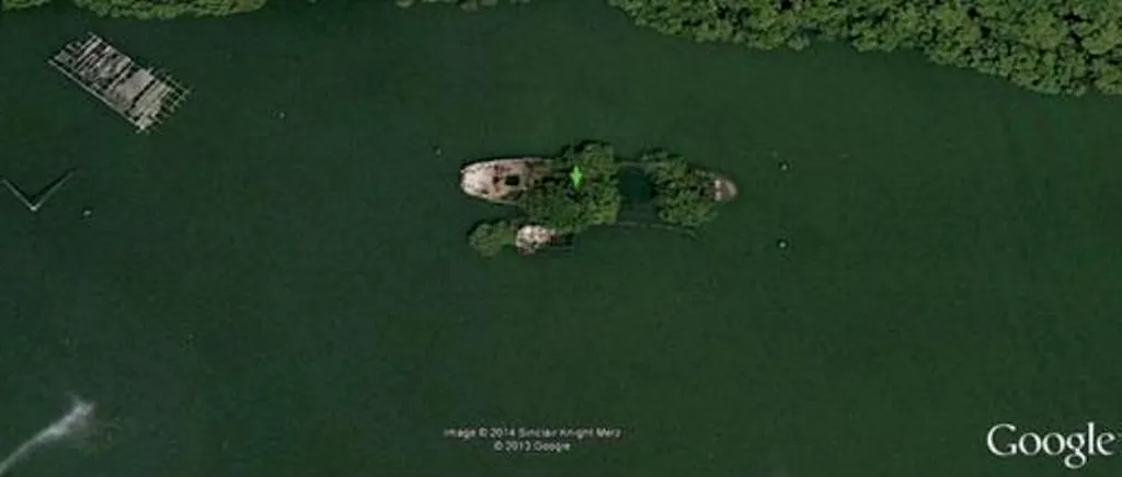 „Pădurea plutitoare surprinsă în imagini pe Google Earth