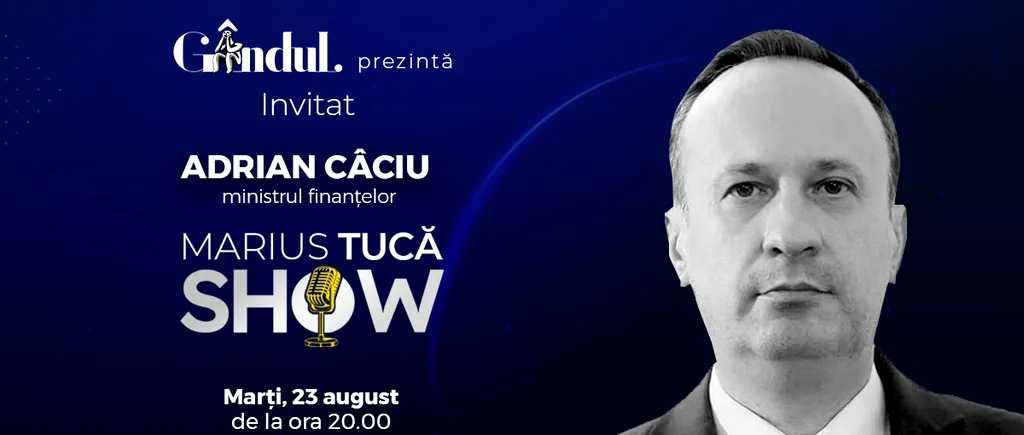 Marius Tucă Show începe marți, 23 august, de la ora 20.00, live pe gândul.ro