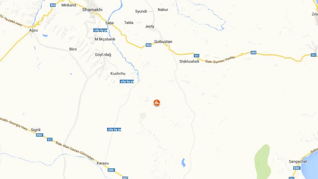 Cutremur cu magnitudinea de 5,7 pe scara Richter în Azerbaidjan