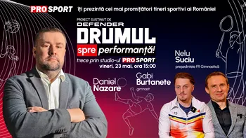 Emisiunea „Drumul spre performanță”, vineri, 23 mai, de la ora 14.00. Gimnastica românească încotro?