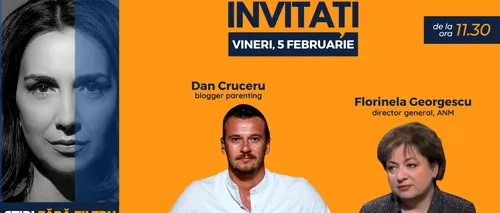 GÂNDUL LIVE. Dan Cruceru, prezentator TV și blogger de parenting, se află printre invitații Emmei Zeicescu la ediția de vineri, 5 februarie 2021, de la ora 11.30