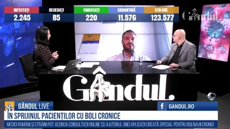 GÂNDUL LIVE. Cum pot beneficia pacienții cu boli cronice de un consult gratis, online