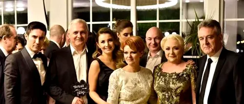 Nuntă mare în PSD. Imagini cu liderii partidului cântând imnul Universității din Craiova. Olguța, Manda, Dragnea și Irina, în prim-plan pe ringul de dans
