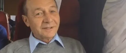 Traian Băsescu, campanie în tren. Unde a mers fostul președinte: ''Nu vreau să lipsesc de la eveniment''