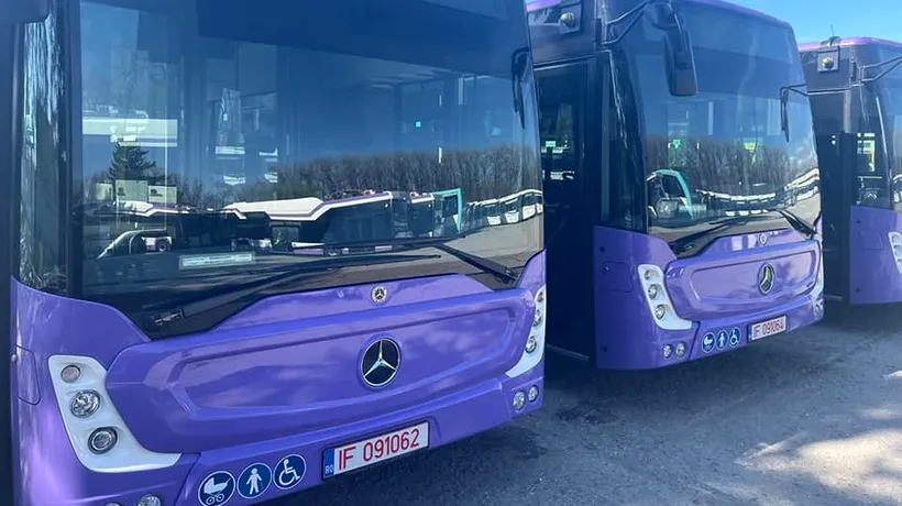 Cum arată noile autobuze Mercedes cumpărate de Primăria Pitești | GALERIE FOTO