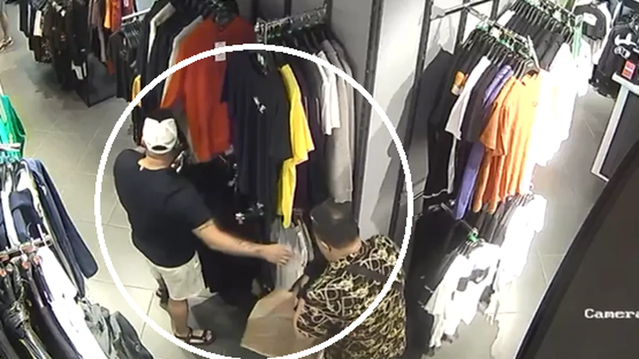 Cum au reușit trei persoane să FURE îmbrăcăminte de 4.600 de lei dintr-un mall din sectorul 4. Momentul a fost surprins de camerele de supraveghere
