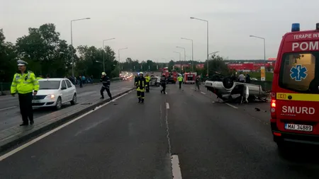 GRAV accident de circulație la ieșirea din Capitală: o femeie a murit. Galerie FOTO