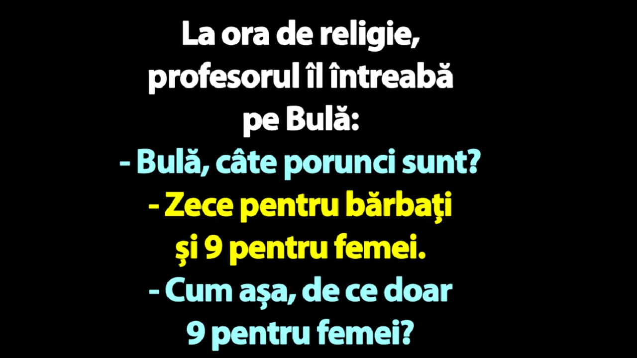 BANC | Decalogul lui Bulă