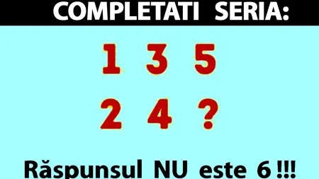 Test de inteligență | Completați seria din imagine! Răspunsul nu este 6