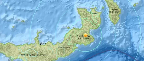 Cutremur de 7,1 grade în largul statului Papua Noua Guinee