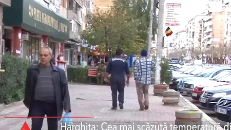 Valul de aer polar a ajuns în România: Unde a fost înregistrată cea mai scăzută temperatură din țară de  minus 4,2 grade Celsius