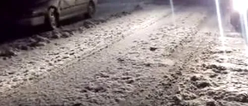 Strat nou de zăpadă de 10 centimetri, la Rânca - VIDEO