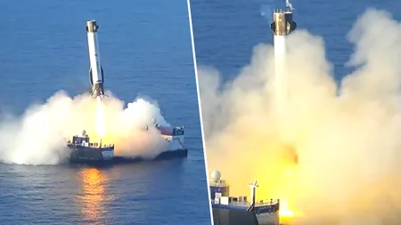 Jeff Bezos îl ajunge din urmă pe Elon Musk în cursa spațială. Racheta reutilizabilă New Glenn a aterizat cu succes, dar a comis o greșeală gravă