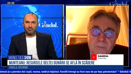 VIDEO | Virgil Munteanu, fost guvernator al Deltei Dunării: „S-a ajuns la o scădere gravă a resurselor piscicole. Nu mă așteptam la această agresivitate formidabilă a omului”