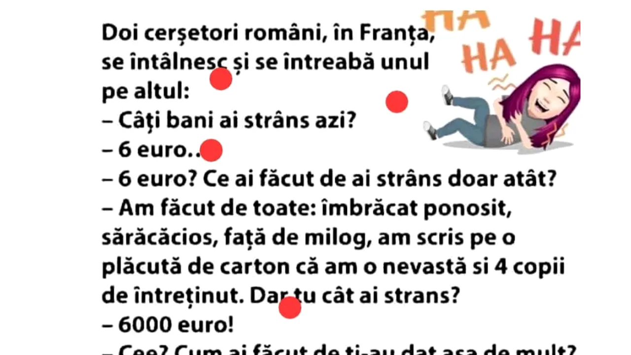 Bancul de joi | Cum fac bani cerșetorii români din Franța