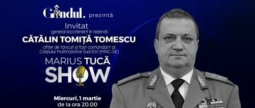 Marius Tucă Show începe miercuri, 1 martie, de la ora 20.00, live pe gândul.ro
