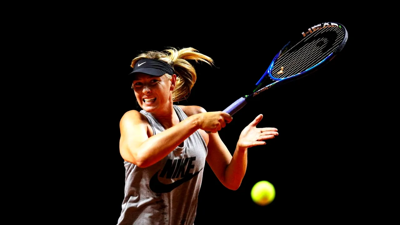 Șarapova a câștigat primul meci după 15 luni de suspendare și s-a calificat în optimi la Stuttgart