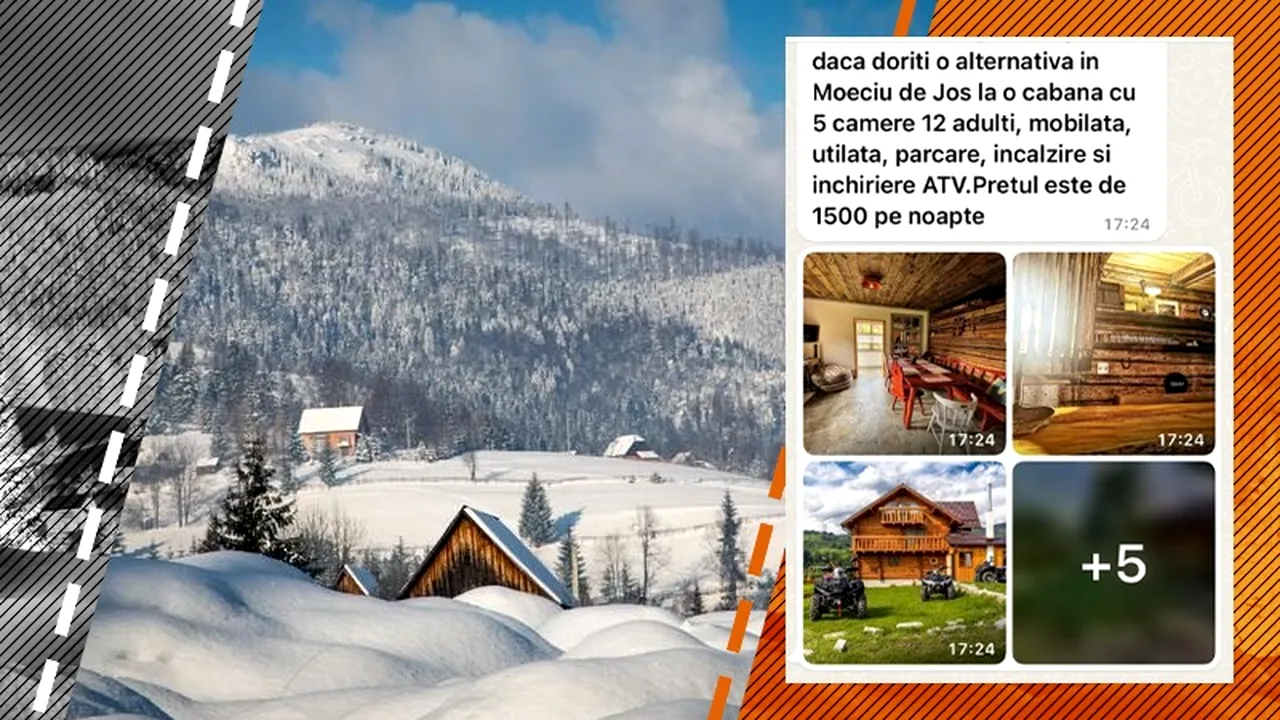 FOTO | Cabană ”fantomă” la munte. Cum a fost păcălită o femeie din București care a vrut să petreacă Revelionul cu prietenii în Moeciu
