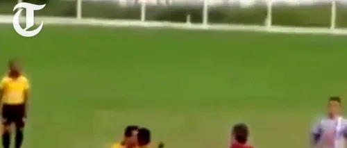 Gest șocant al unui arbitru brazilian pe terenul de joc. A fost nevoie de intervenția colegilor
