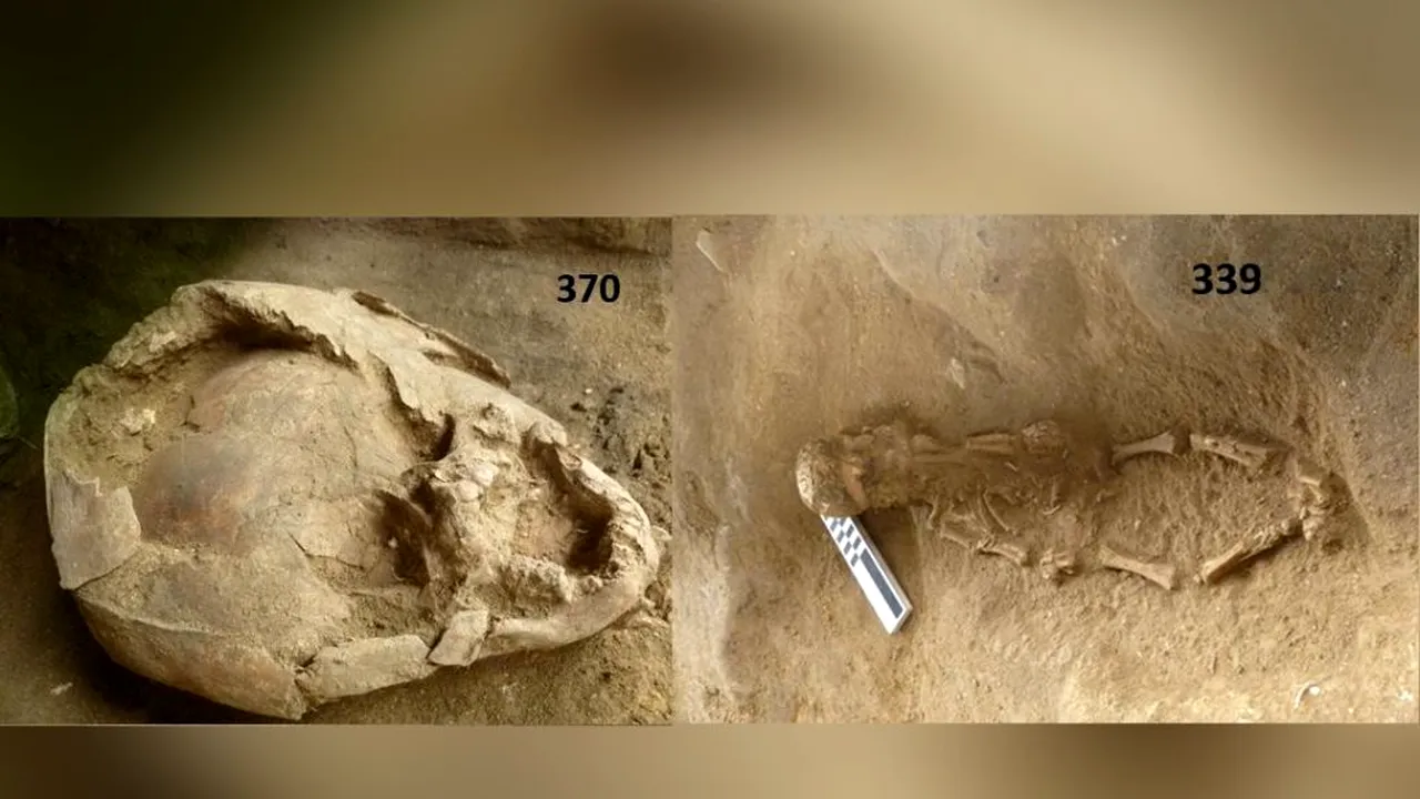 Descoperire arheologică controversată: Doi bebeluși care au murit acum 2.100 de ani au fost înmormântați cu „căști