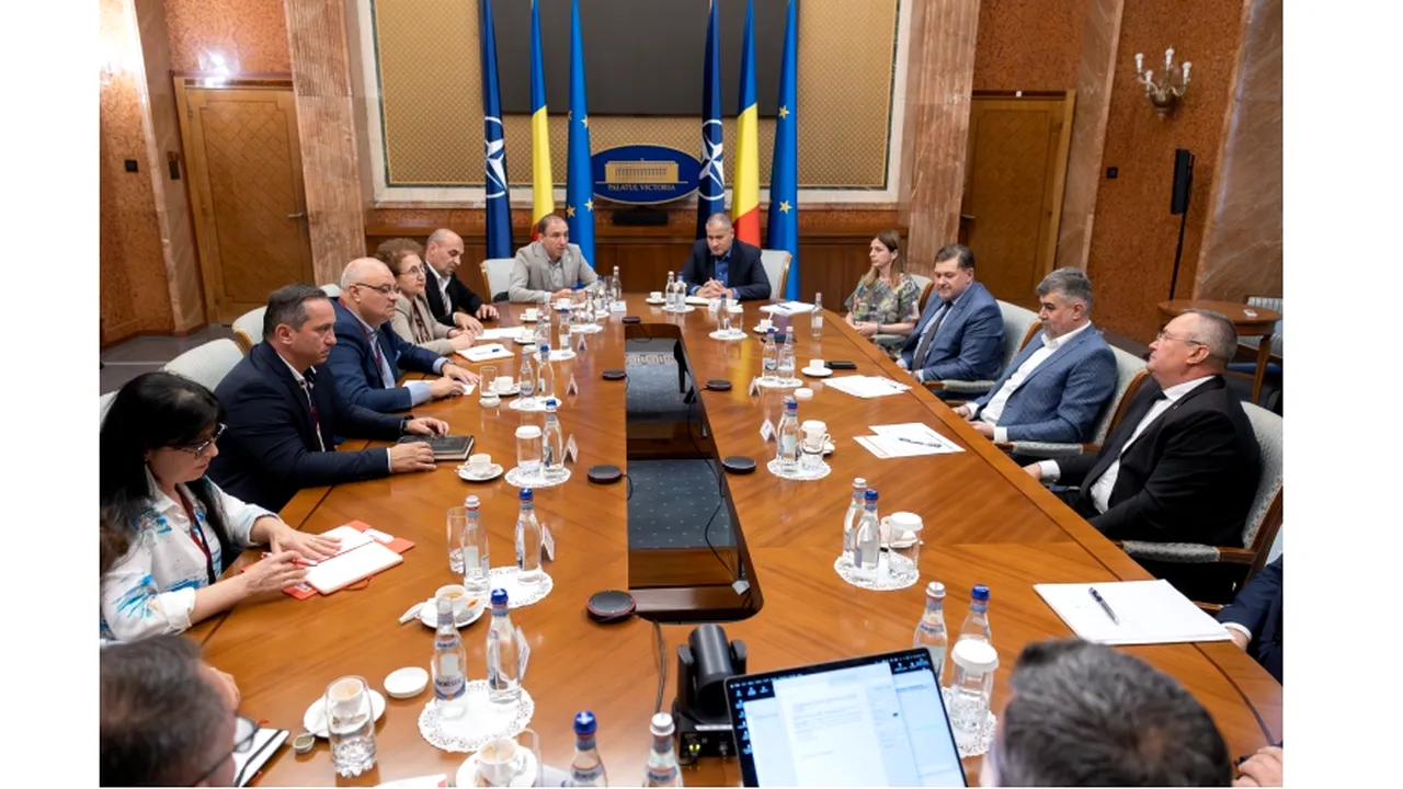 Premierul Nicolae Ciucă, CONSULTĂRI la Palatul Victoria cu reprezentanții Uniunii Sindicale Sanitas
