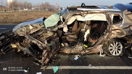 Accident cumplit în Giurgiu. A fost activat codul roșu de intervenție! Două persoane au murit, iar alte opt au fost rănite