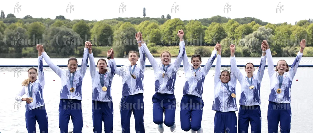 Barca de 8+1 feminin a României a cucerit AURUL la Jocurile Olimpice de la Paris