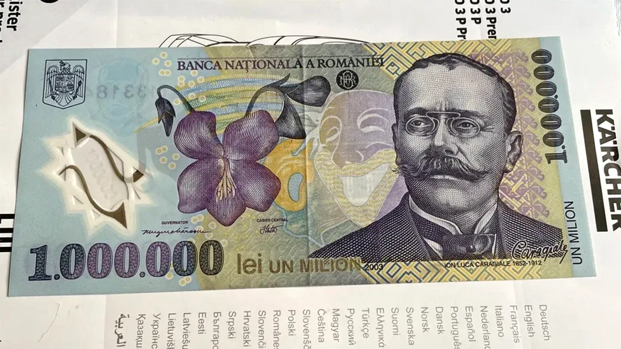 Mai ții minte celebra bancnotă de 1.000.000 lei din 2003? Cu ce preț se vinde acum, în ianuarie 2023