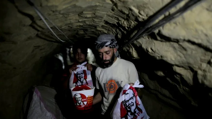 Idee de afacere în Fâșia Gaza: Mâncare de la KFC livrată pe sub graniță prin tunelurile controlate de gruparea Hamas
