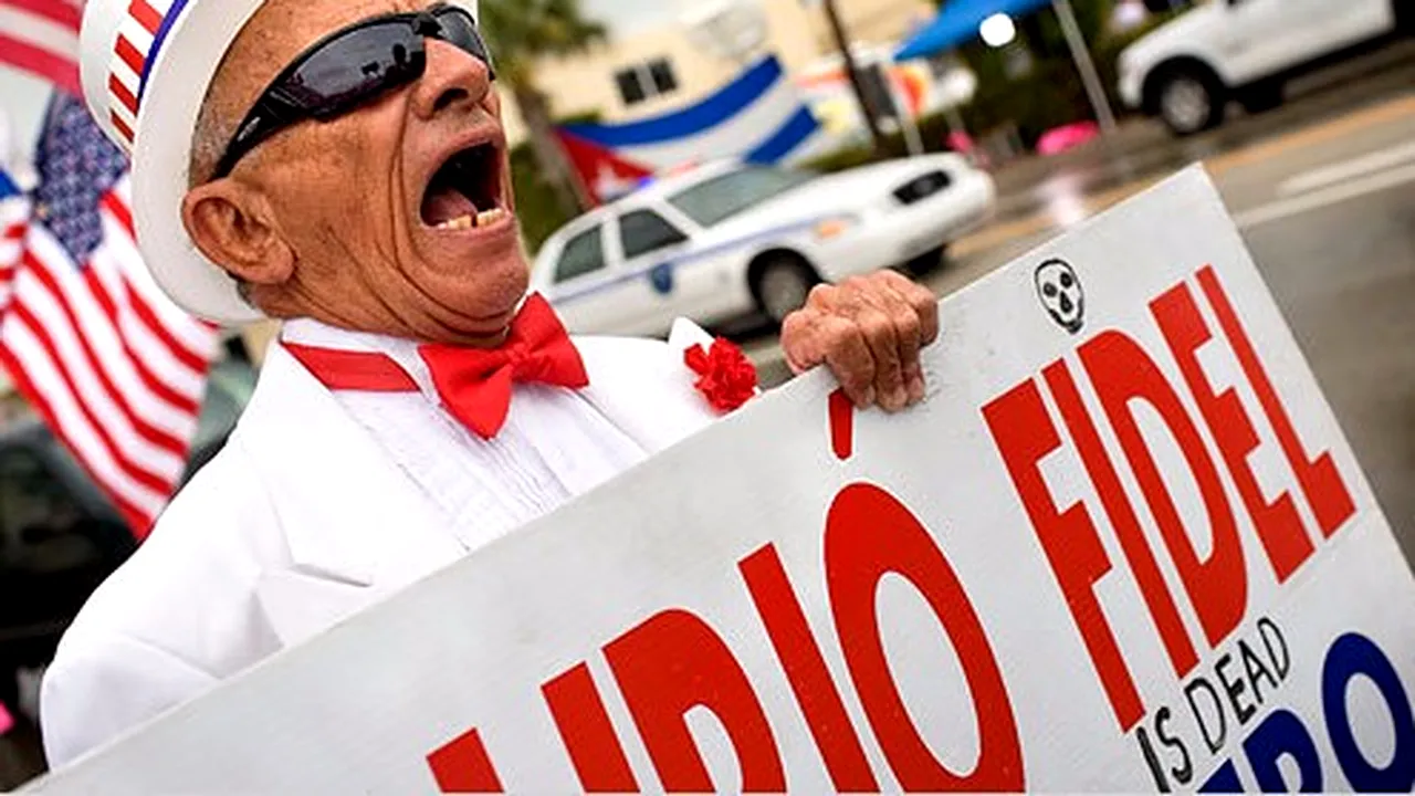 Cubanezii din Miami sărbătoresc moartea lui Fidel Castro