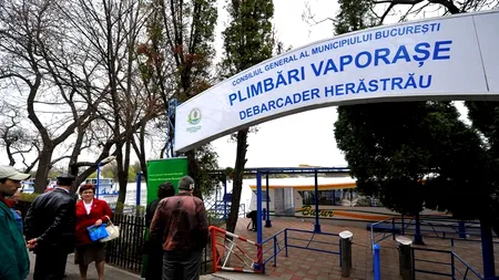 Plimbări gratuite cu vaporașele pe Lacul Herăstrău, luni și marți