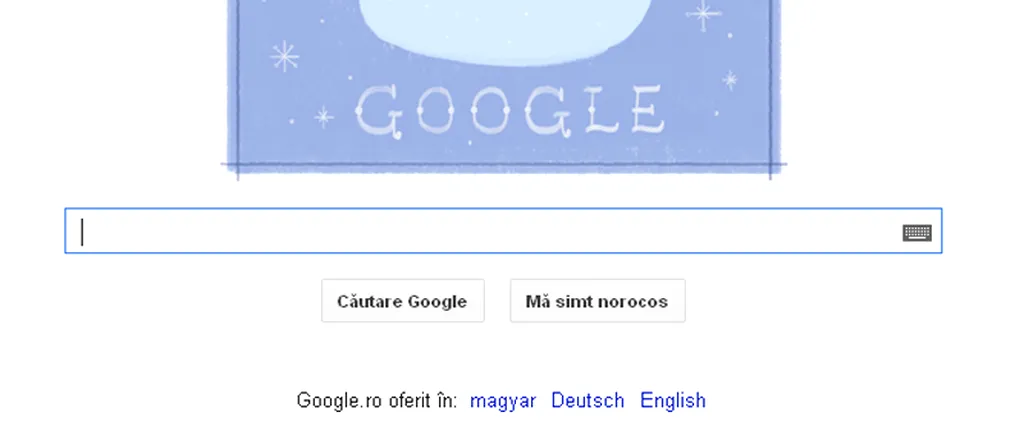 Sărbători fericite! - Google Doodle în a doua zi de Crăciun