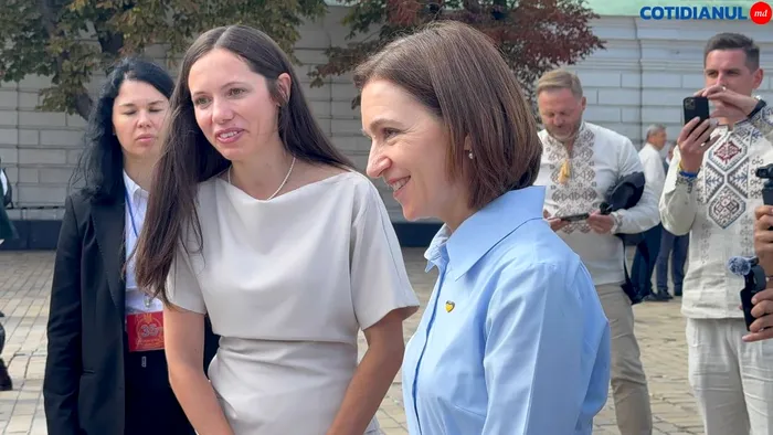 Maia Sandu și Mirabela Grădinaru, la Kiev
