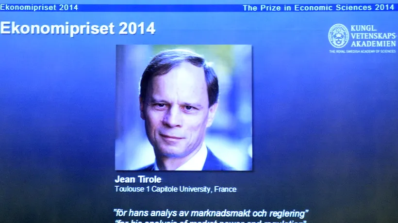 Premiul NOBEL pentru ECONOMIE 2014, primit de un profesor de la Universitatea din Toulouse