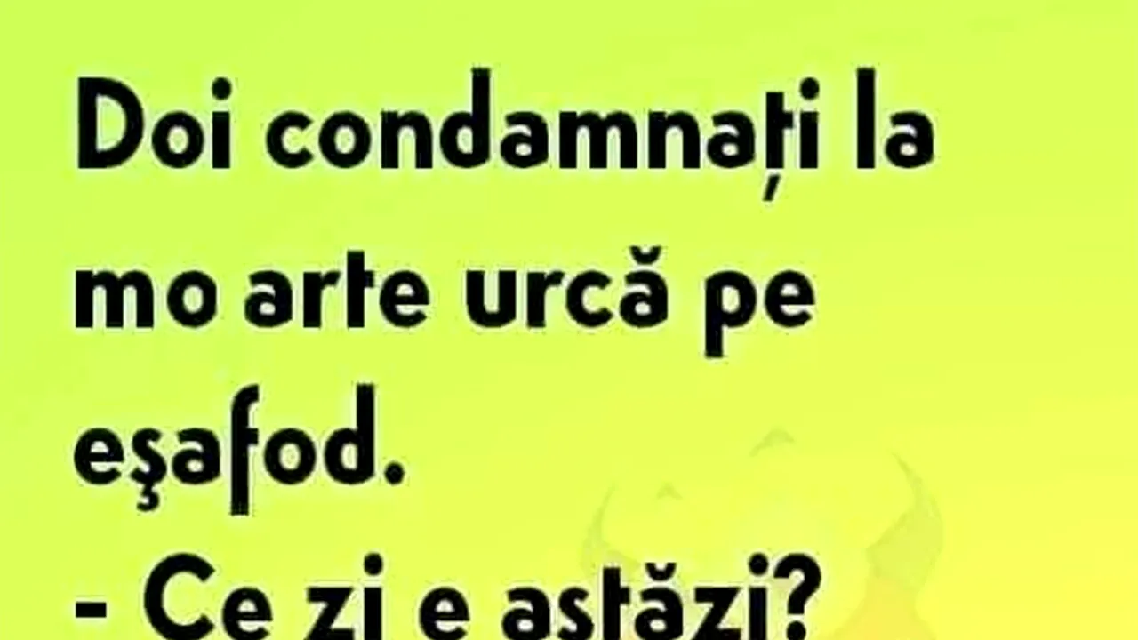 Bancul de joi | Doi condamnați urcă pe eșafod