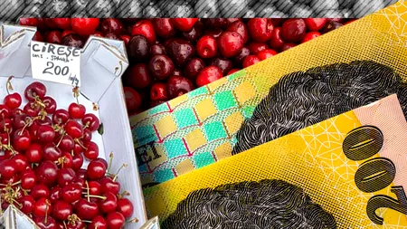 Preț șocant pentru un kilogram de cireșe într-o piață din București. Cu aceiași bani poți cumpăra zece kilograme de carne de porc