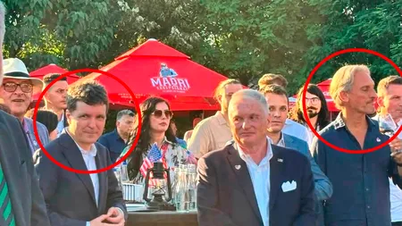 Nicușor Dan, apariție-surpriză la Snagov, de Ziua Americii, alături de Matei Păun. Evenimentul nu figurează pe agenda oficială a Președintelui. Cine l-a organizat și ce alte nume celebre au fost de față