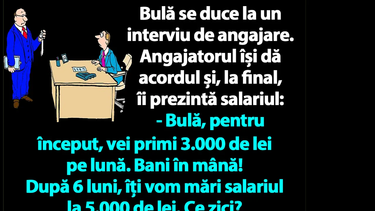 BANC | Bulă își negociază salariul