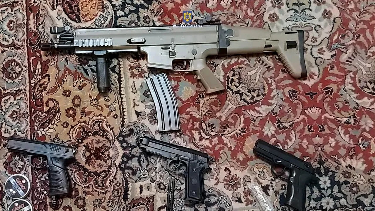 Au cumpărat arme de pe net și le-au primit prin curier. Polițiștii le-au bătut la ușă pentru percheziții