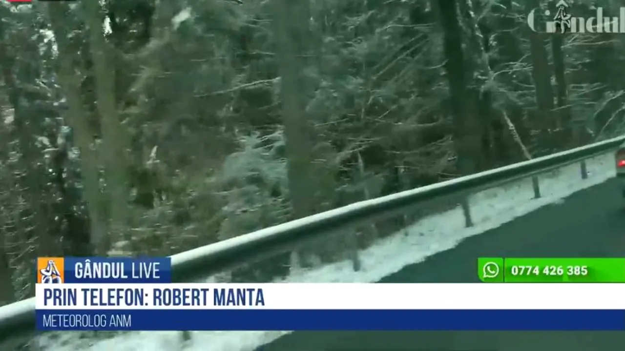 GÂNDUL LIVE. Robert Manta, meteorolog ANM: „Vom avea temperaturi și de minus 20 de grade!”